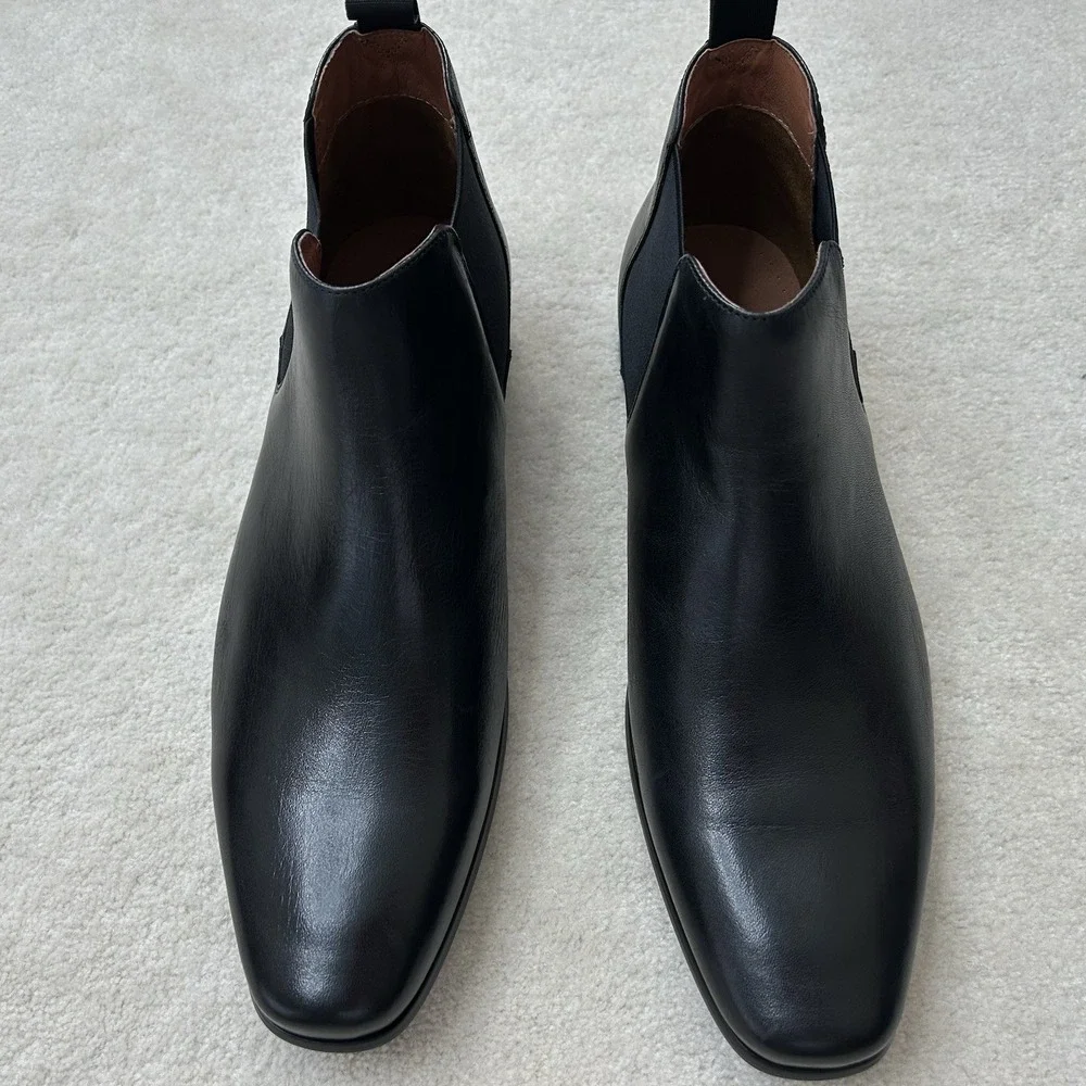 Florsheim Barrett Plain Toe Dress Chelsea Boots Men's 10 EE Slip On Leather